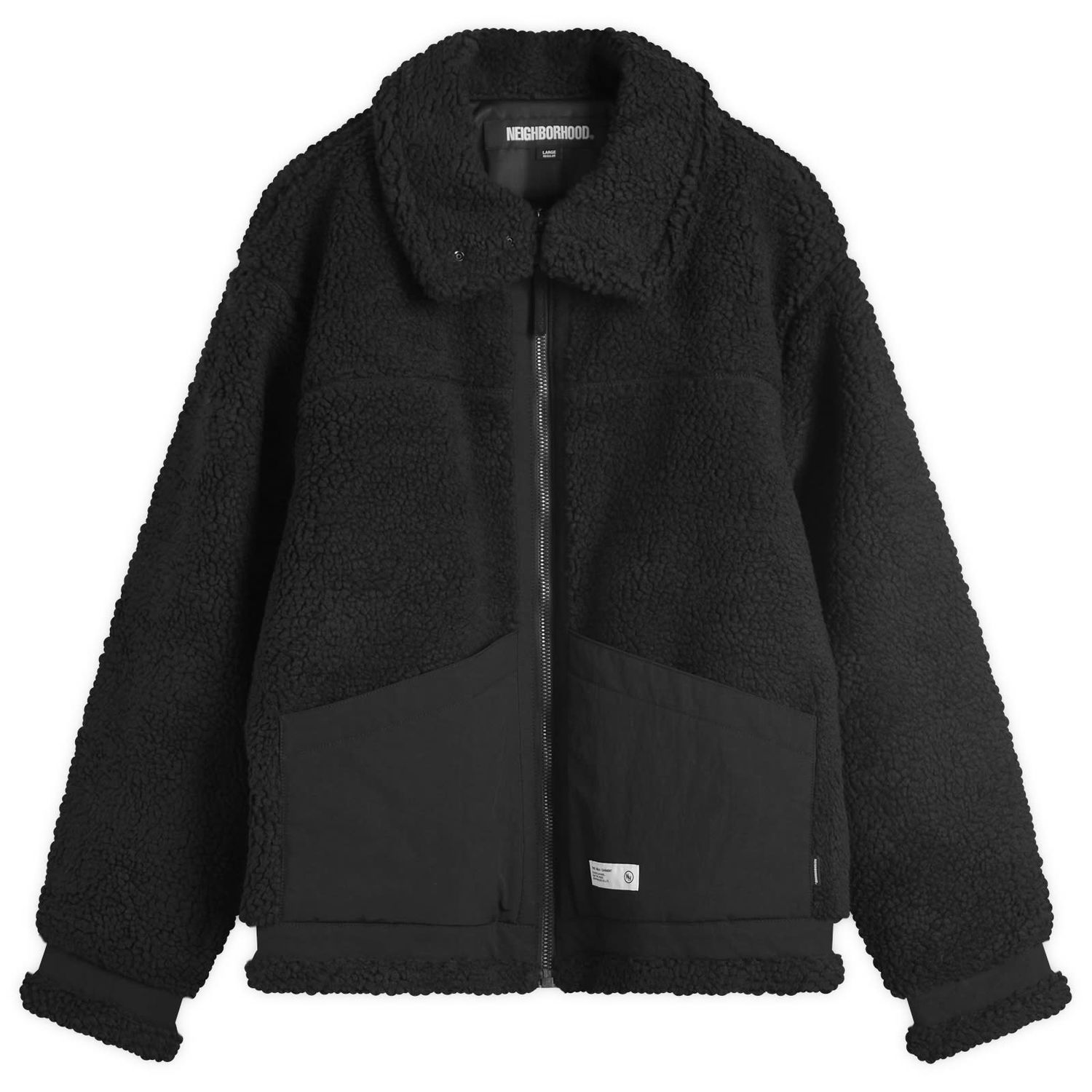 Яке Neighborhood Fleece Jacket Черно | 242SZNH-JKM02-BLK, 0