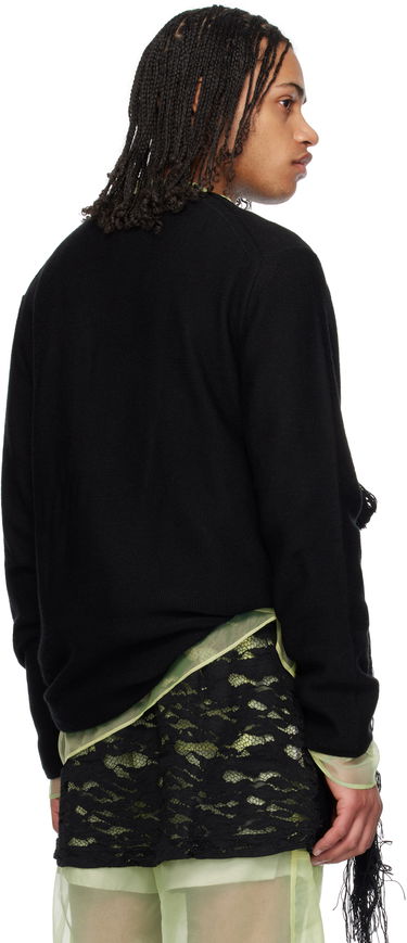 Пуловер Comme des Garçons CDG Homme Plus Worsted Wool Knotted Tassel Sweater Черно | PO-N002-051, 2