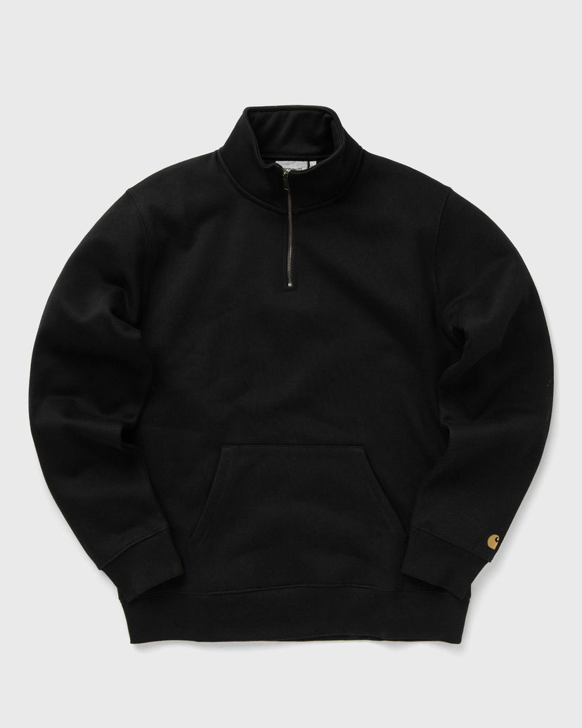 Суитчър Carhartt WIP Chase Quarter-Zip Sweatshirt with Kangaroo Pocket Черно | I033665-00F.XX
