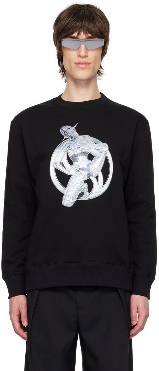 Суитчър Stella McCartney Stella McCartney Graphic Print Sweatshirt Черно | 6J02863SPY80