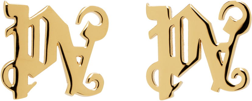 Обеци Palm Angels Monogram Gold Earrings Металик | PWOD032F24MAT0017676