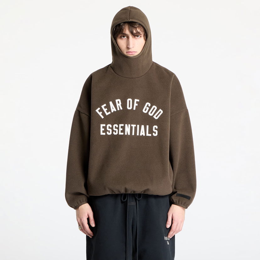 Суитчър Fear of God Essentials Brushed Hoodie Кафяво | 202HO246415F-020