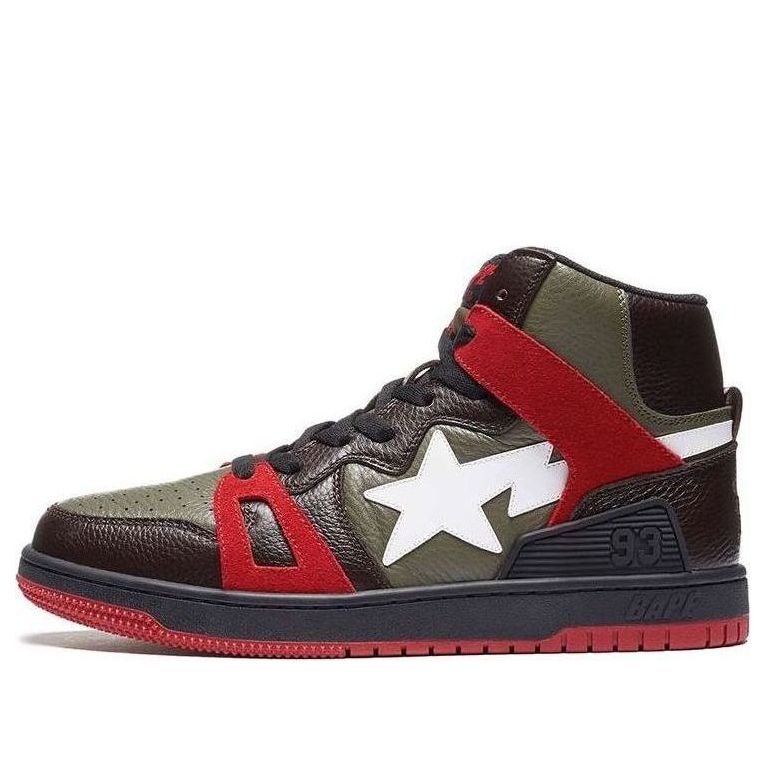 Кецове и обувки BAPE Bathing Ape Sta 93 Hi Многоцветен | BAPE-93HI-OLIVEGREEN