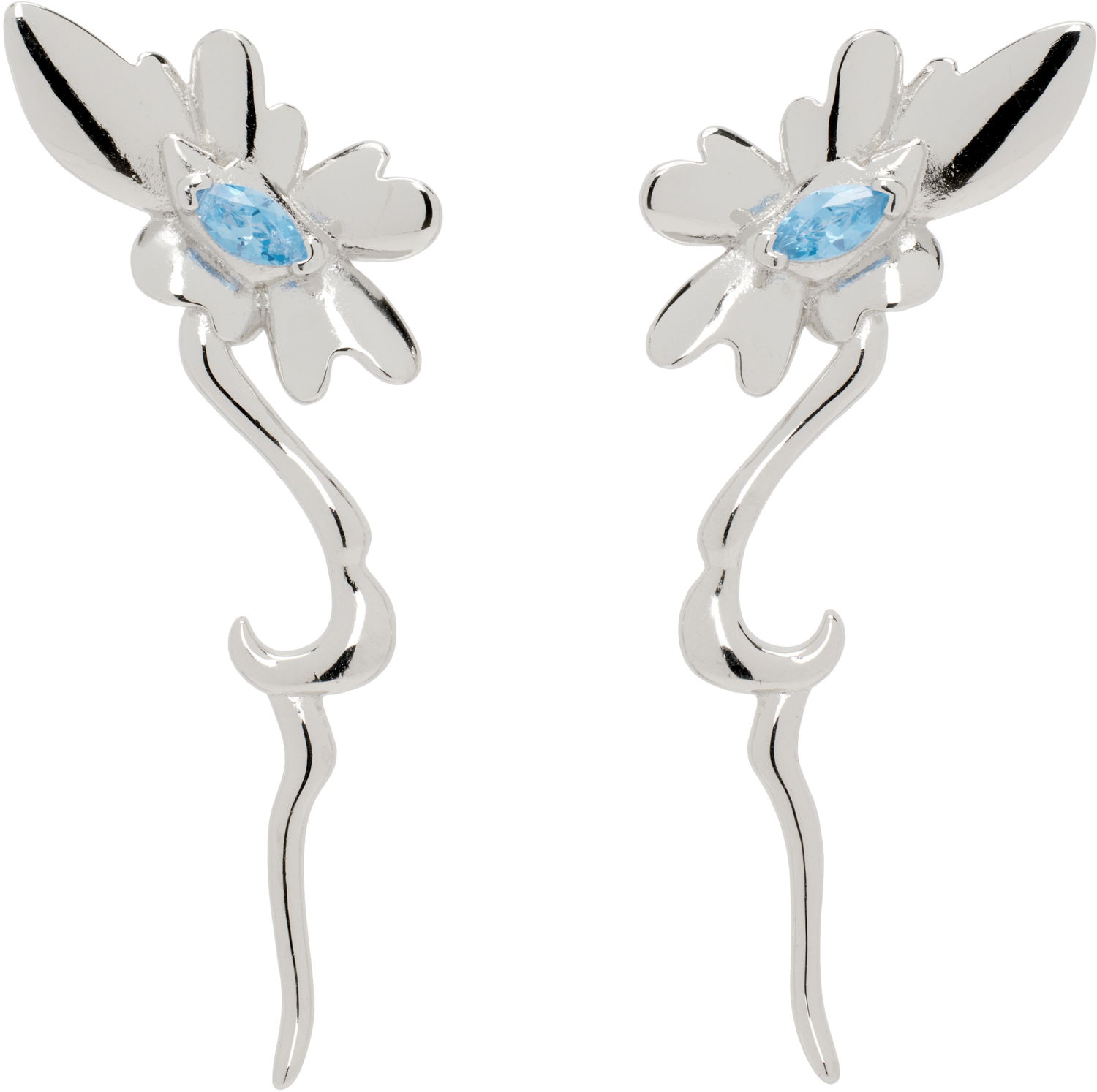Обеци Collina Strada Collina Strada Daisy Earrings Металик | XX1081, 0