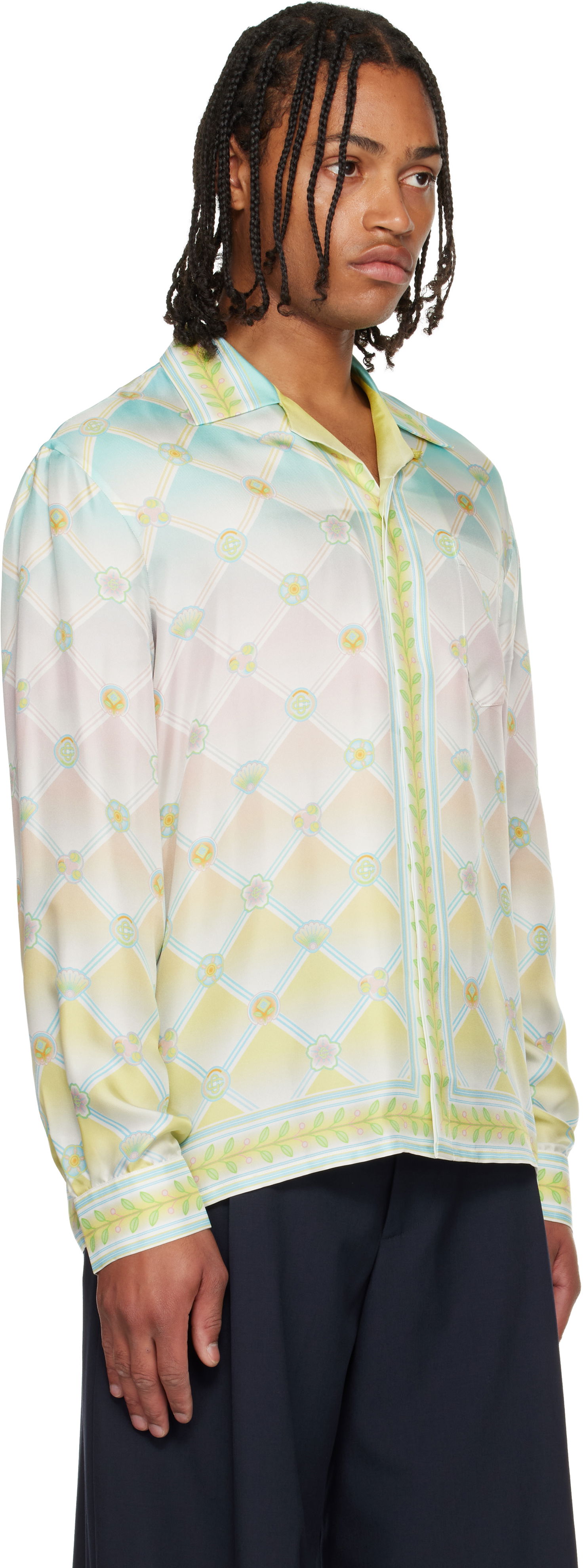 Риза Casablanca Casablanca Multicolor Long Sleeve Shirt Многоцветен | U-AW25-SH-006-02-M, 1