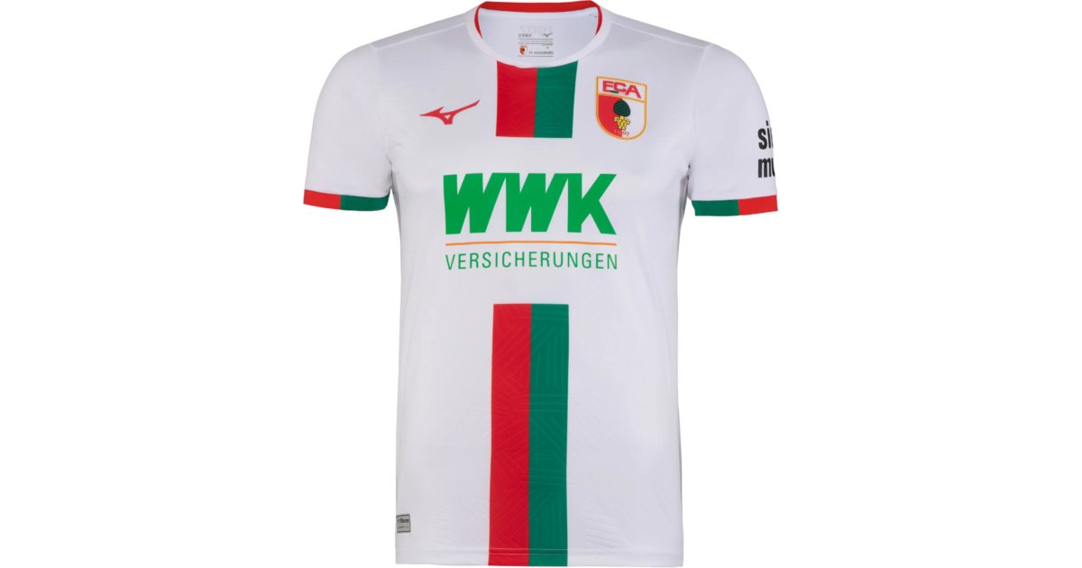 Фланелка Mizuno FC Augsburg 2023/24, Бяло | p2gaax25-001, 1