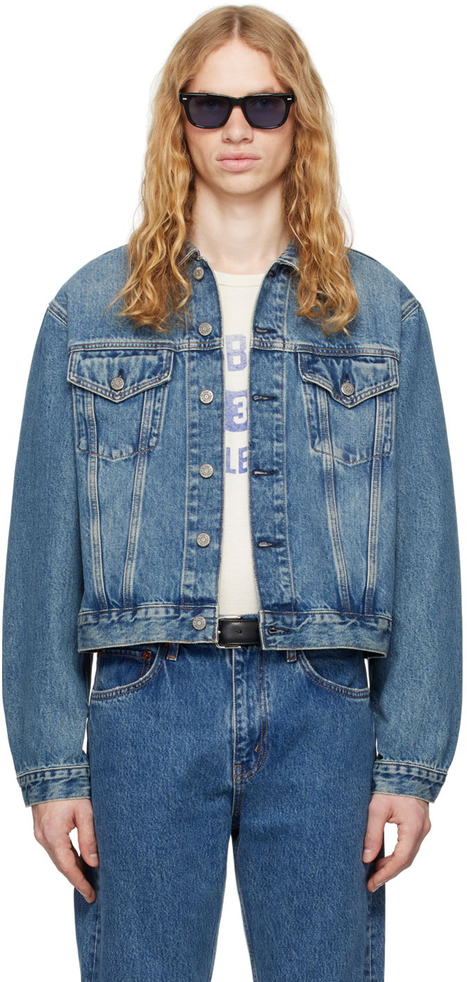 Яке RE/DONE Blue 'The Mel Trucker' Denim Jacket Синьо | 141-06MBOXYTR, 0
