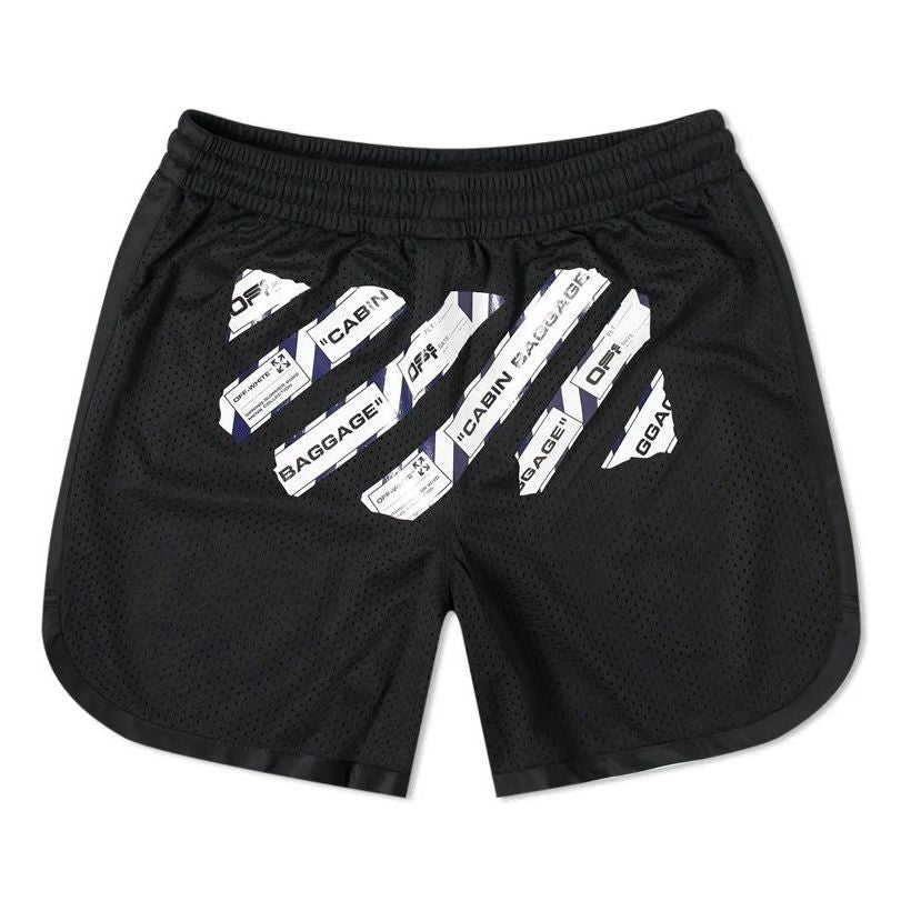 Къси панталони Off-White Off-White c/o Virgil Abloh Rubber Strap Mesh Casual Shorts Черно | OMCI005S201010031088, 0