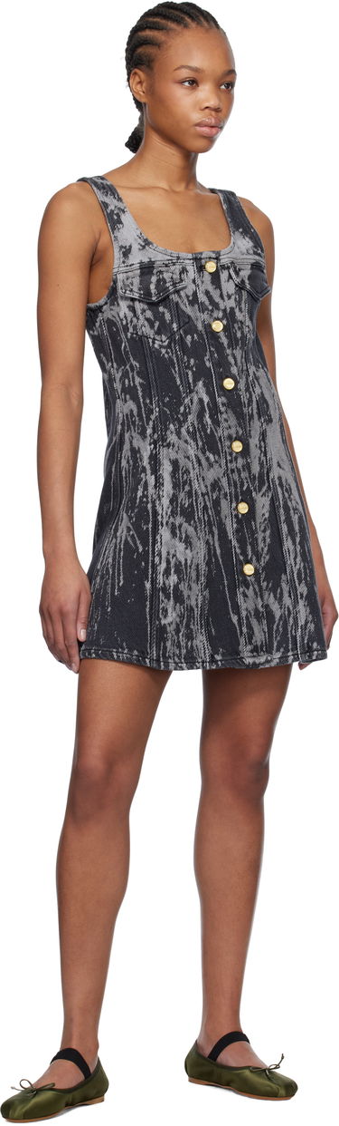 Pокля GANNI GANNI Denim Minidress Черно | J1597, 3