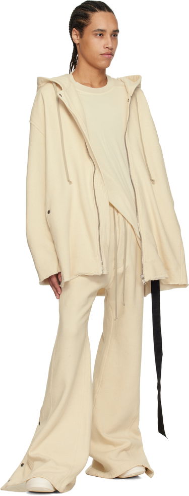 Суитчър Rick Owens Rick Owens DRKSHDW Peter Zipped Hoodie Бежово | DU01E3289 FN, 4