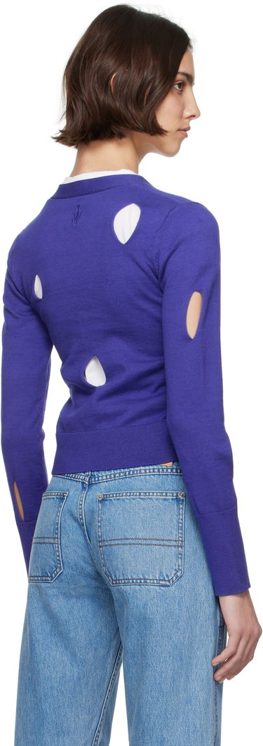 Пуловер JW Anderson JW Anderson Slit Cardigan Лилаво | KW1413-YN0440, 2