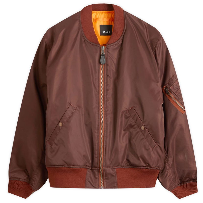 Яке бомбър BEAMS MA1 Jacket Кафяво | 1118-5607-139-28