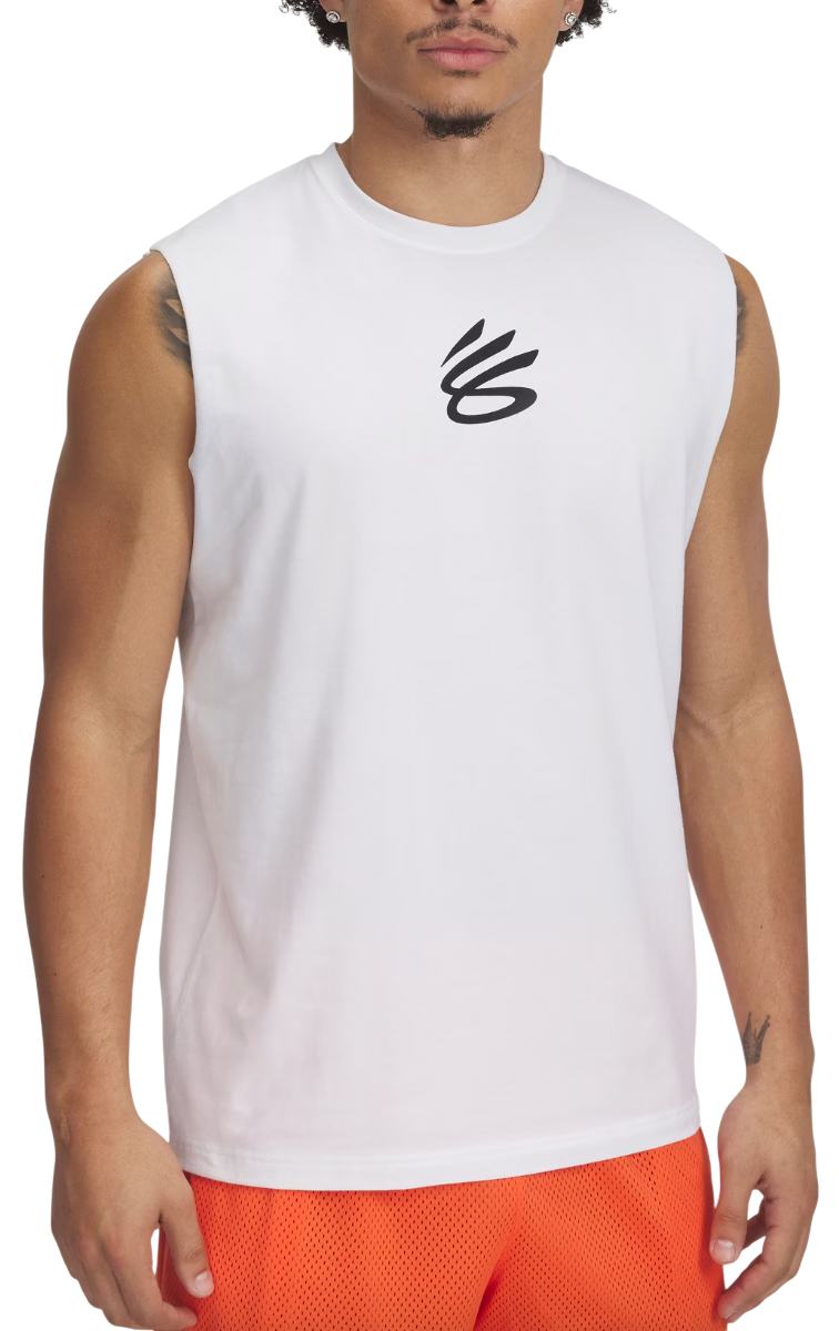 Потник Under Armour Curry Sleeveless T-Shirt Бяло | 1390352-100, 0