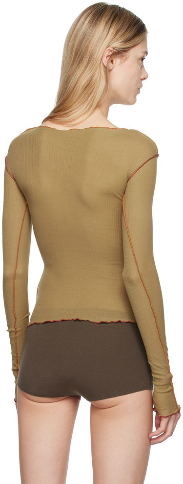 Потник Baserange Long Sleeve Lettuce Edge Top Зелено | TTVL-RB-AU24, 2