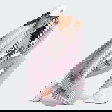 Суитчър adidas Performance Slim 3-Stripes Track Jacket Лилаво | IN2208, 4