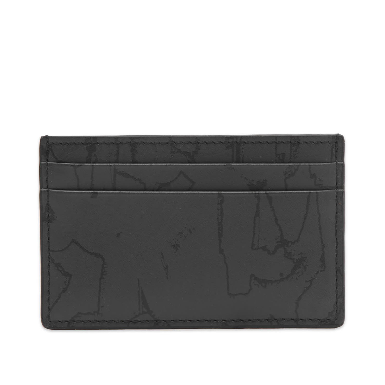 Портфейл Alexander McQueen Graffiti Logo Card Holder Черно | 7362301AAQ4-1000, 0