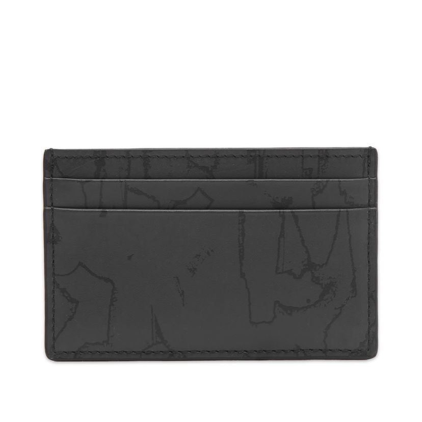 Портфейл Alexander McQueen Graffiti Logo Card Holder Черно | 7362301AAQ4-1000