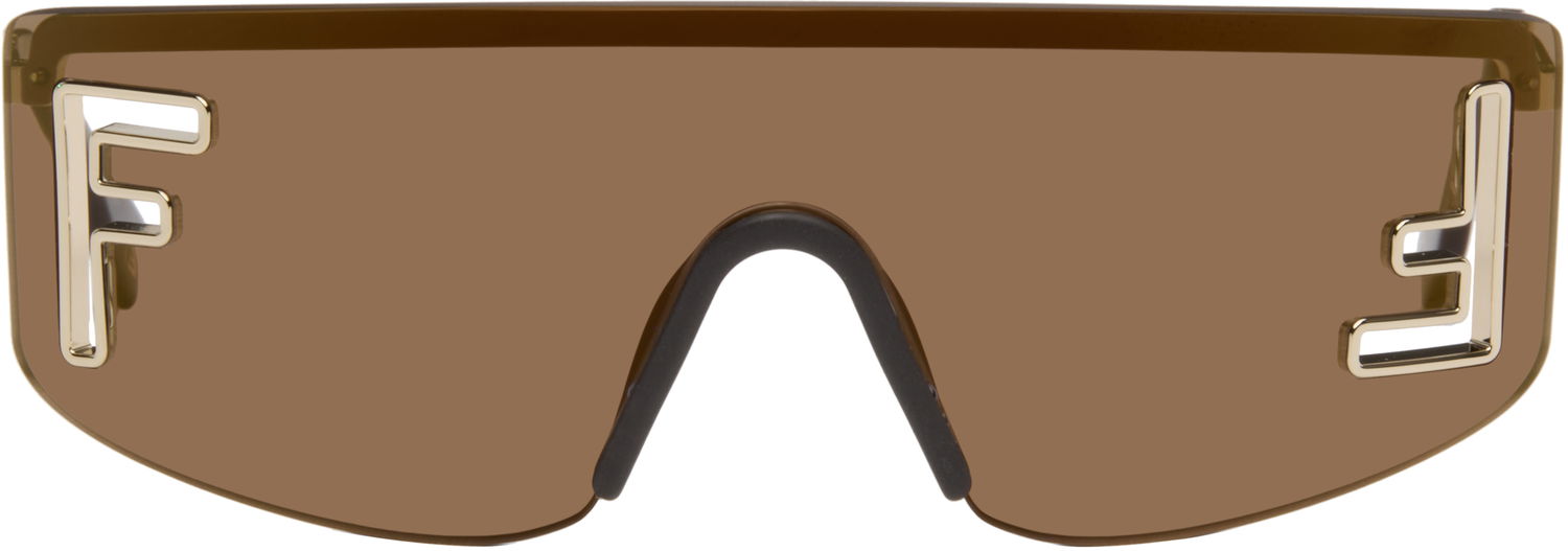 Слънчеви очила FENDI 'FF' Squared Sunglasses Кафяво | FE40168UW0032G 192337229985, 0