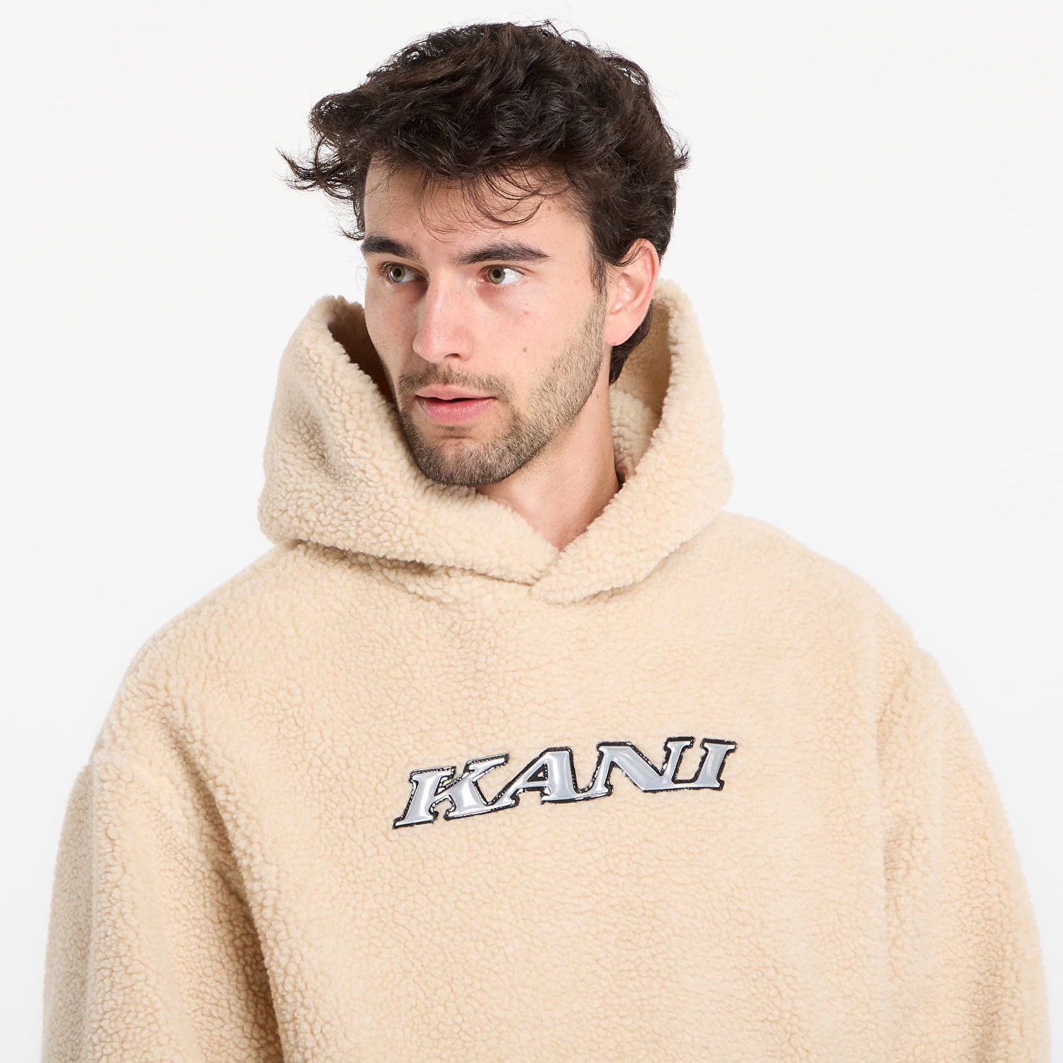 Суитчър Karl Kani Teddy Hoodie XL Бежово | PD00007583, 1