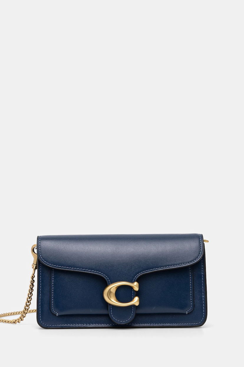 Чанта през рамо Coach Coach Tabby Leather Shoulder Bag Синьо | CAN56