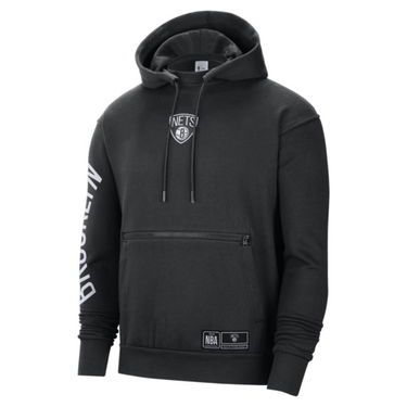 Суитчър Nike Brooklyn Nets Courtside NBA Fleece Pullover Hoodie Черно | DH9443-010, 1