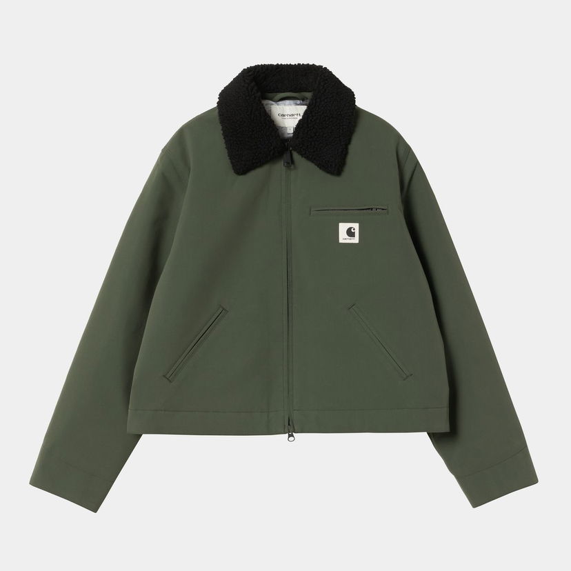 Яке Carhartt WIP Newkirk Shearling Collar Jacket Зелено | I035699_8