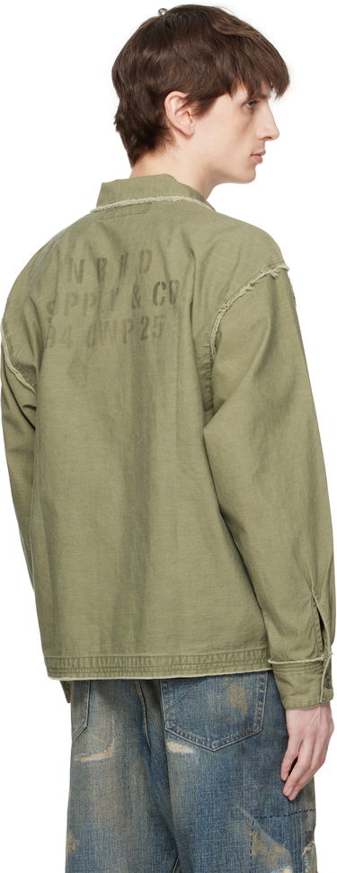 Яке Neighborhood Neighborhood Untrimmed Zip Long Sleeve Shirt Зелено | 251AQNH-SHM06, 2