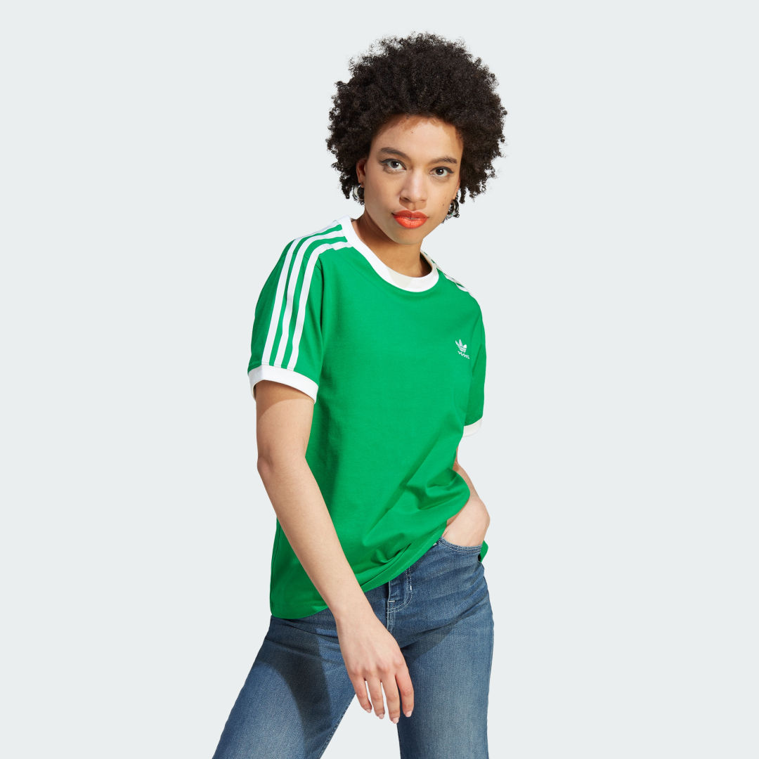 Тениска adidas Originals Adicolor Classics 3-Stripes Tee Зелено | IK4047, 0