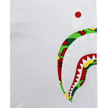 Тениска BAPE Sta Camo Side Shark Tee Бяло | 001TEH801032M, 1