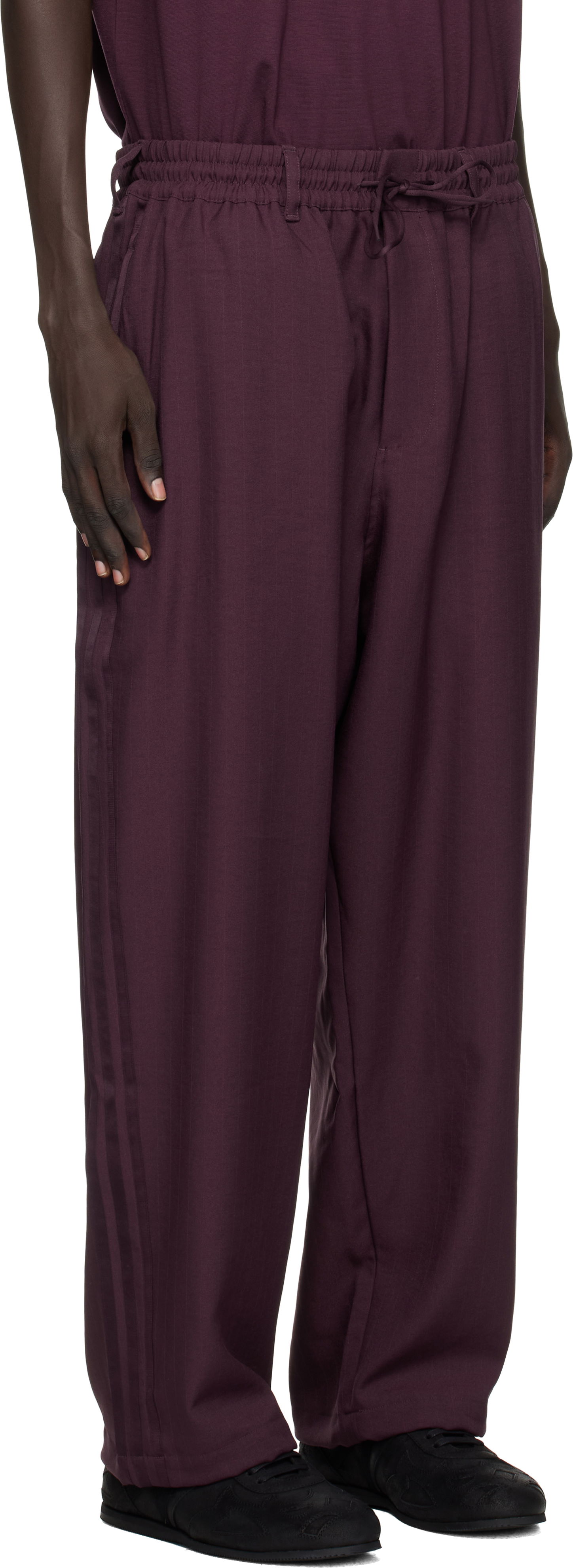 Спортни панталони Y-3 Y-3 Sport Uniform Track Pants Бургунди | KA9531, 1