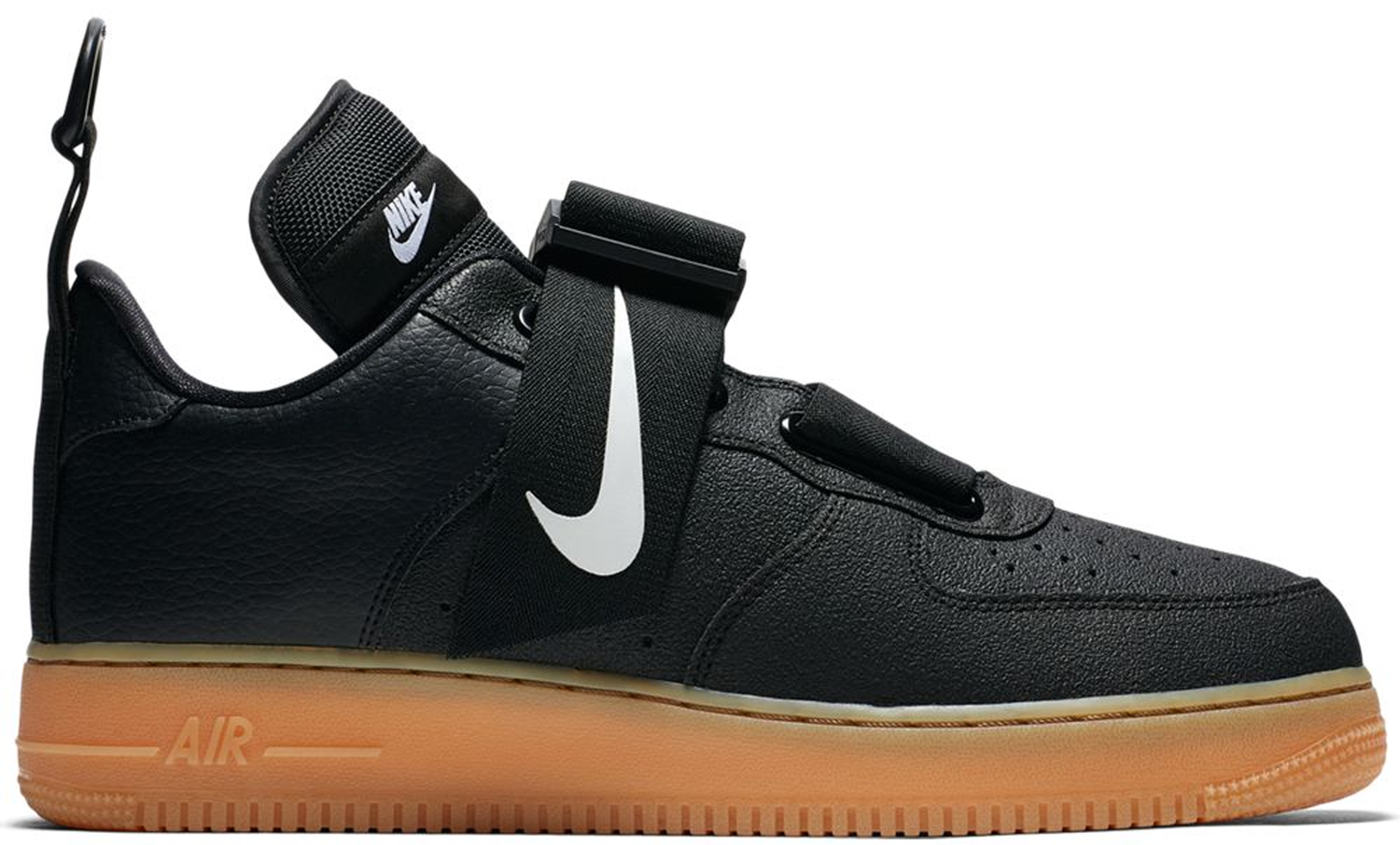 Кецове и обувки Nike Air Force 1 Utility Black Gum Черно | AO1531-002, 0