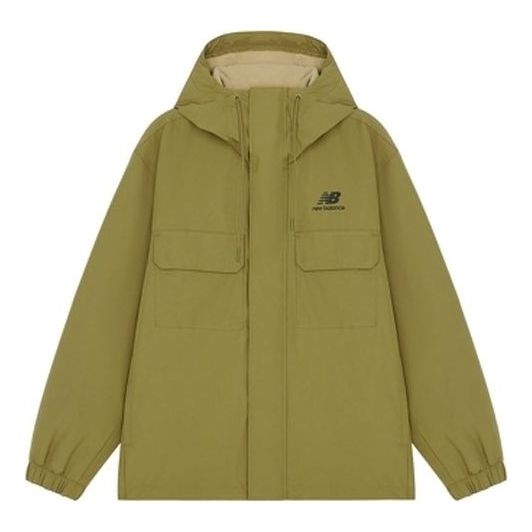 Ветровка New Balance Logo Sports Jacket Зелено | AMJ14337-OV