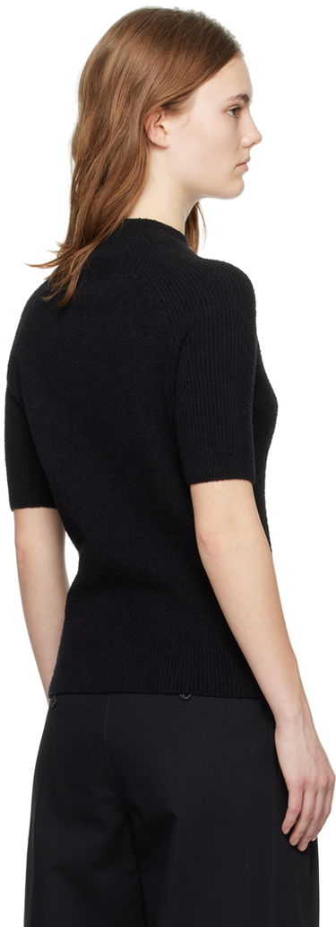 Тениска TOTEME Raglan Short Sleeve T-Shirt Черно | 242-WRT2204-YA0043, 2