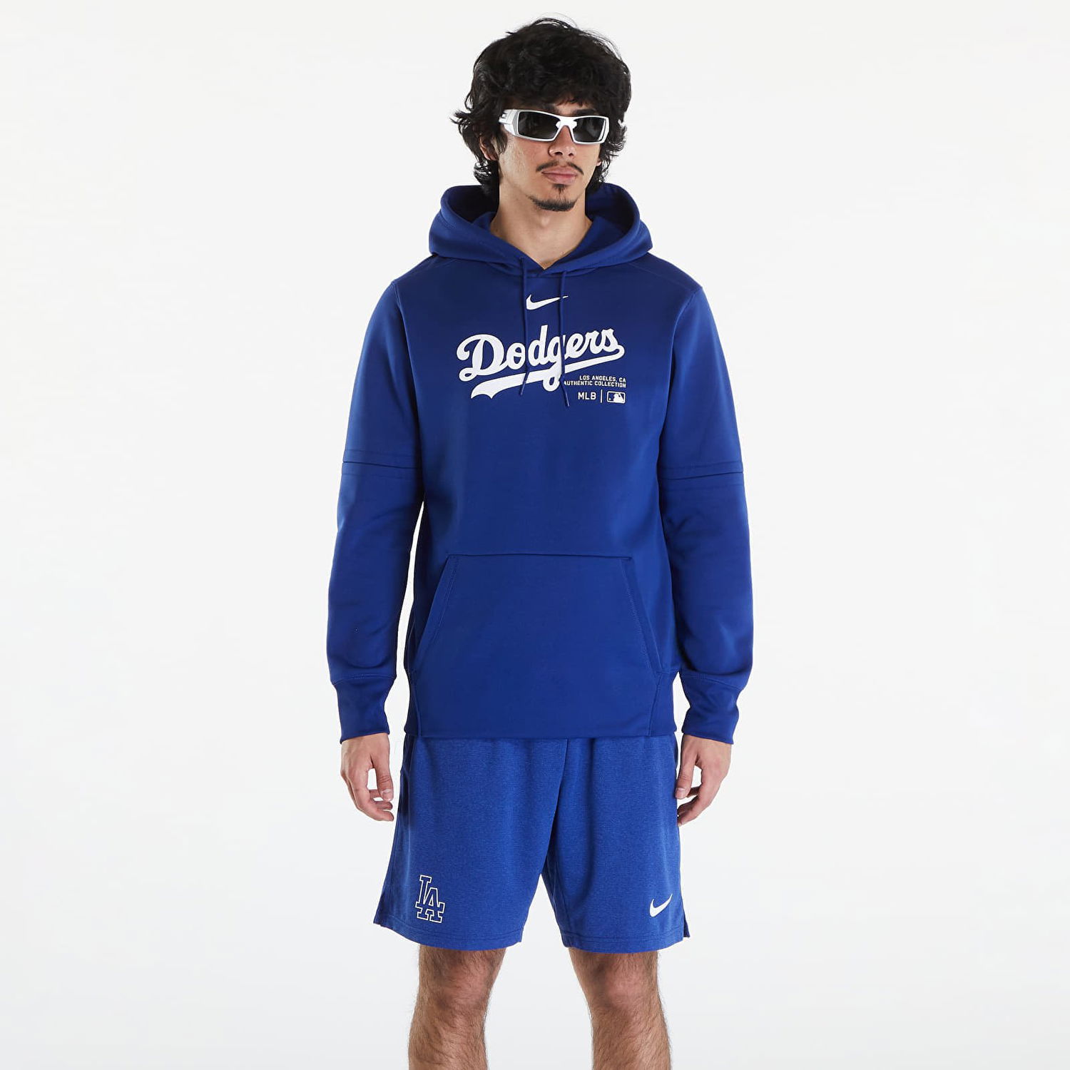 Суитчър Nike AC TF Hoodie PO Los Angeles Dodgers Deep Royal Blue/ Deep Royal Blue Синьо | NAC3-11L6-LD-J37, 0