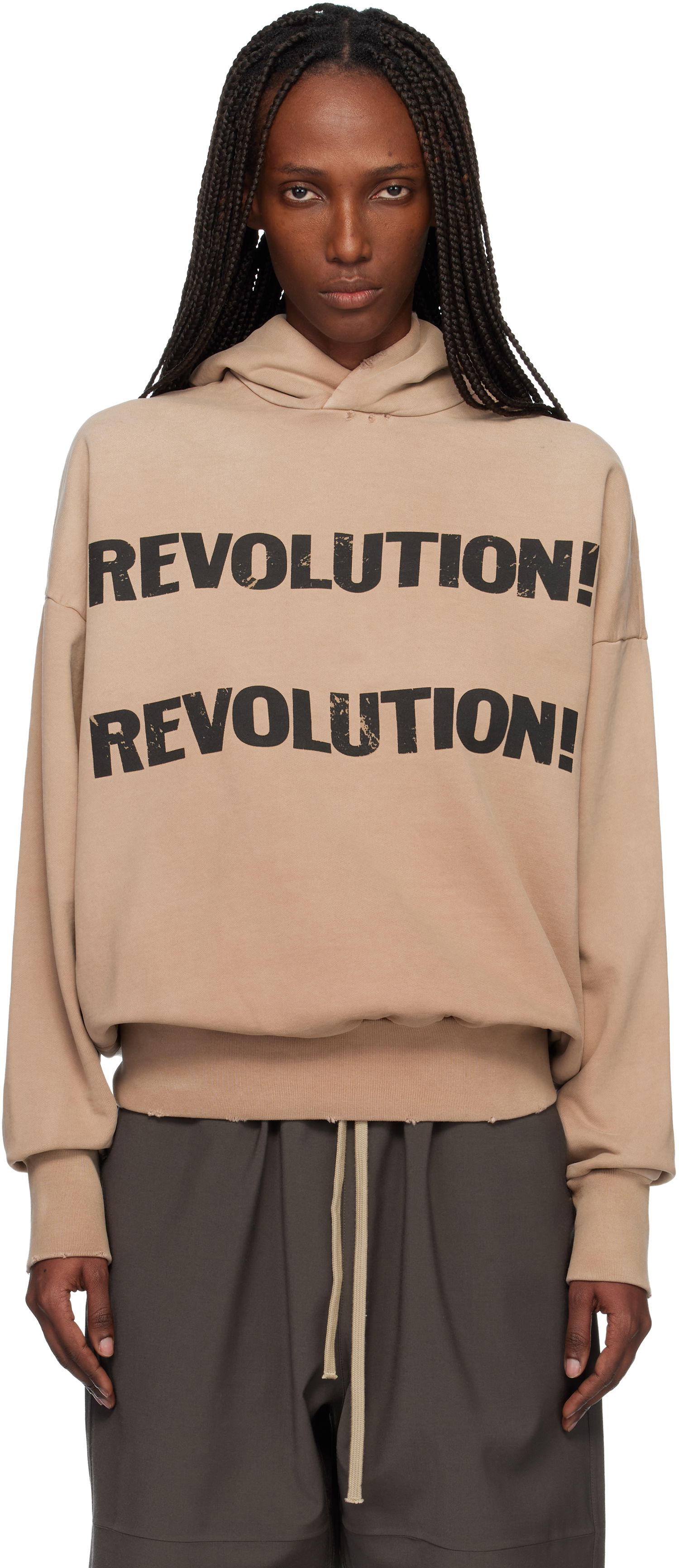 Суитчър Fear of God Heavyweight Long Sleeve 'Revolution' Hoodie Бежово | FG25FW12-12112BHFUS, 0