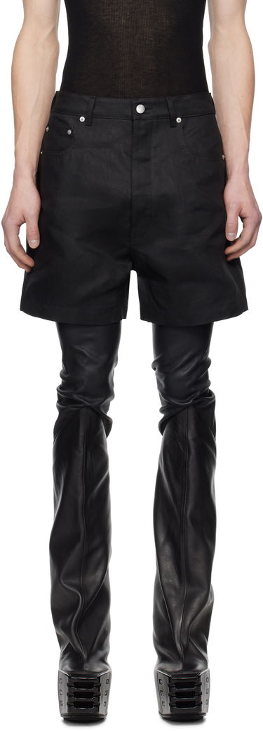 Къси панталони Rick Owens Rick Owens Hollywood Geth Cutoff Shorts Черно | RU01E5373 TWL, 0