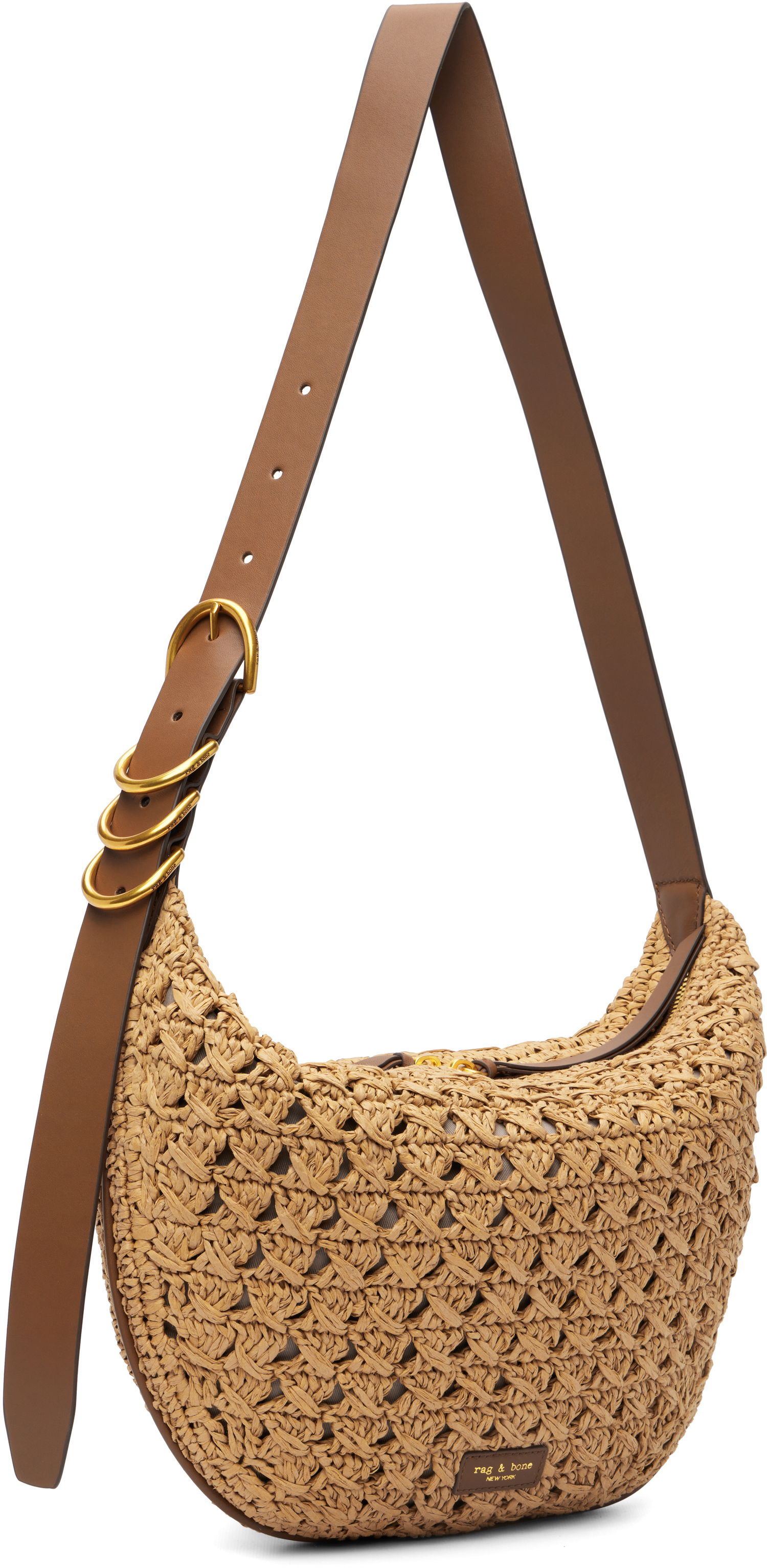 Чанта през рамо rag & bone Rag & Bone Mercer Medium Crochet Shoulder Bag Бежово | RF100902, 1