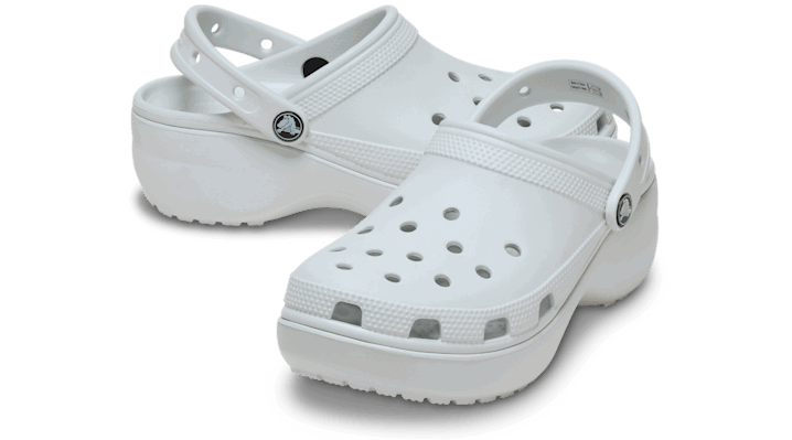 Кецове и обувки Crocs Classic Platform Clogs Бяло | 206750-1NK, 1