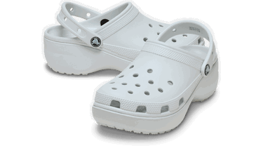 Кецове и обувки Crocs Classic Platform Clogs Бяло | 206750-1NK, 1