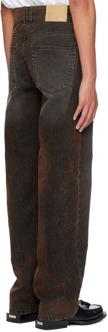 Дънки We11done We11done Flocked Jeans Кафяво | WD-DP2-24-318-M-BK, 2