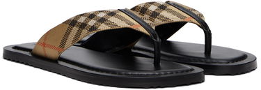 Кецове и обувки Burberry Burberry Check Pavilion Sandals Бежово | 8109162, 3