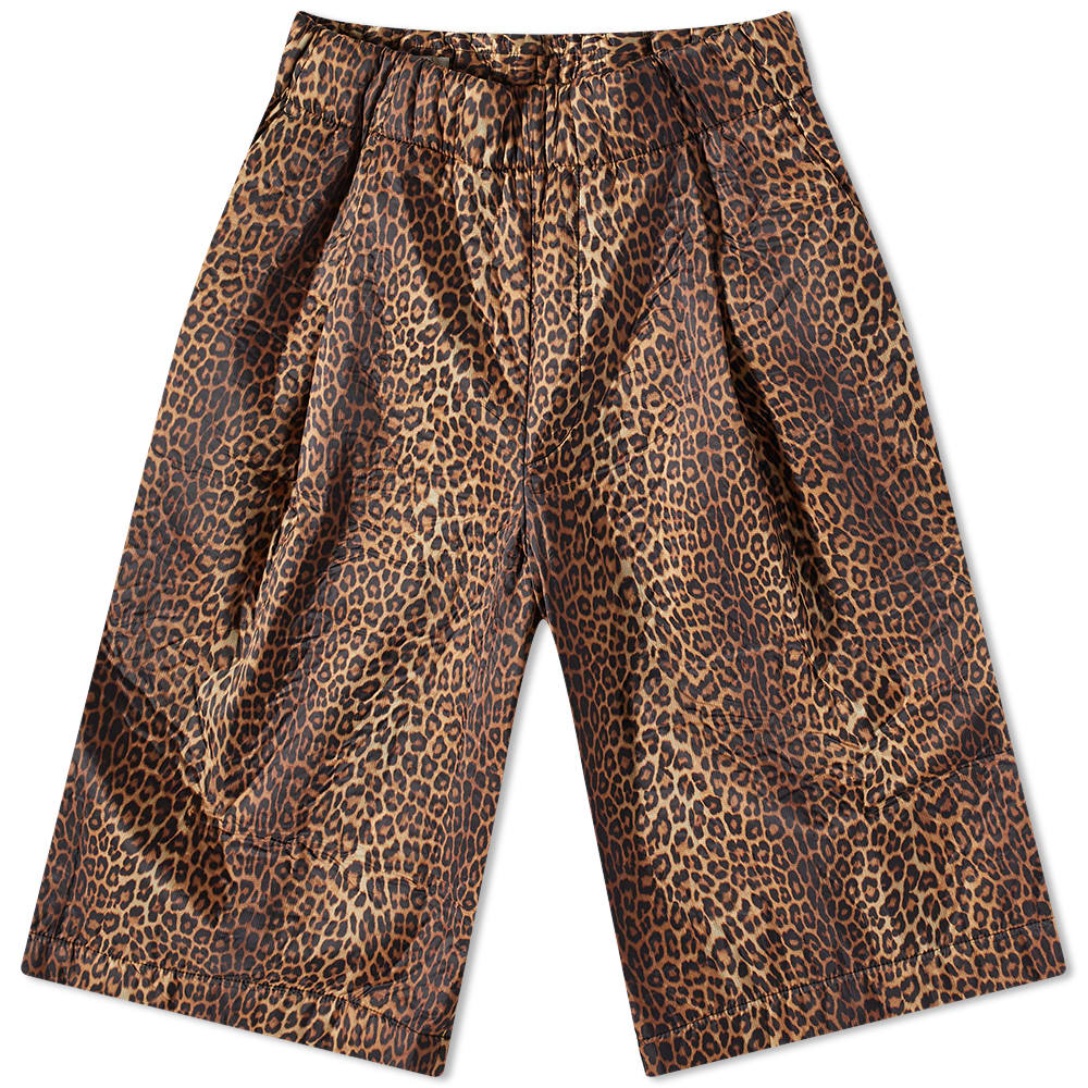 Къси панталони Dries Van Noten Leopard Print Elasticated Waist Shorts Кафяво | 231-020928-6235-102, 0