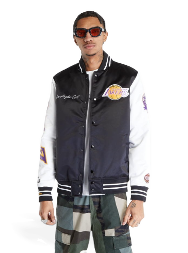 Яке бомбър Mitchell & Ness Team Origins Varsity Satin Los Angeles Lakers Jacket Черно | OJBF4854-LALYYPPPBKWH