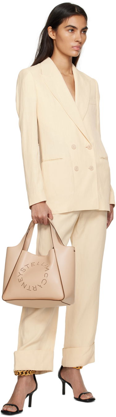 Панталони Stella McCartney Button Trousers Бежово | 640049STA49, 3