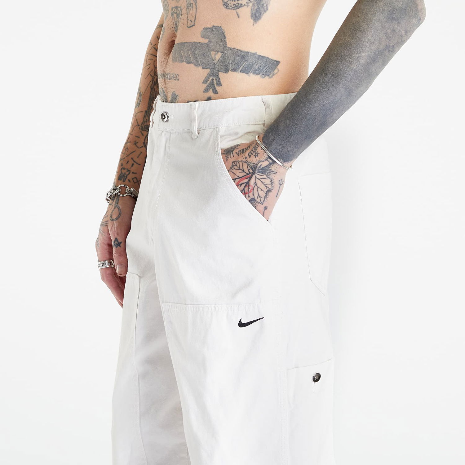 Панталони Nike Sportswear Double-Panel Pants Бяло | DQ5179-030, 1