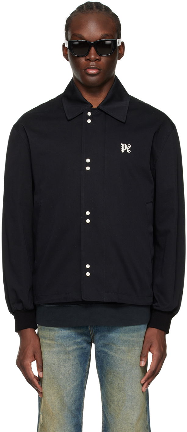 Яке Palm Angels Embroidered Jacket Черно | PMEM022R24FAB0011003, 0