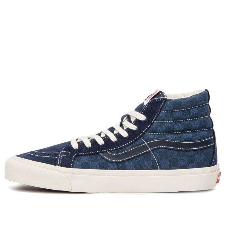 Кецове и обувки Vans SK8-HI LX Tonal Checkerboard Синьо | VN0003T0U9Z