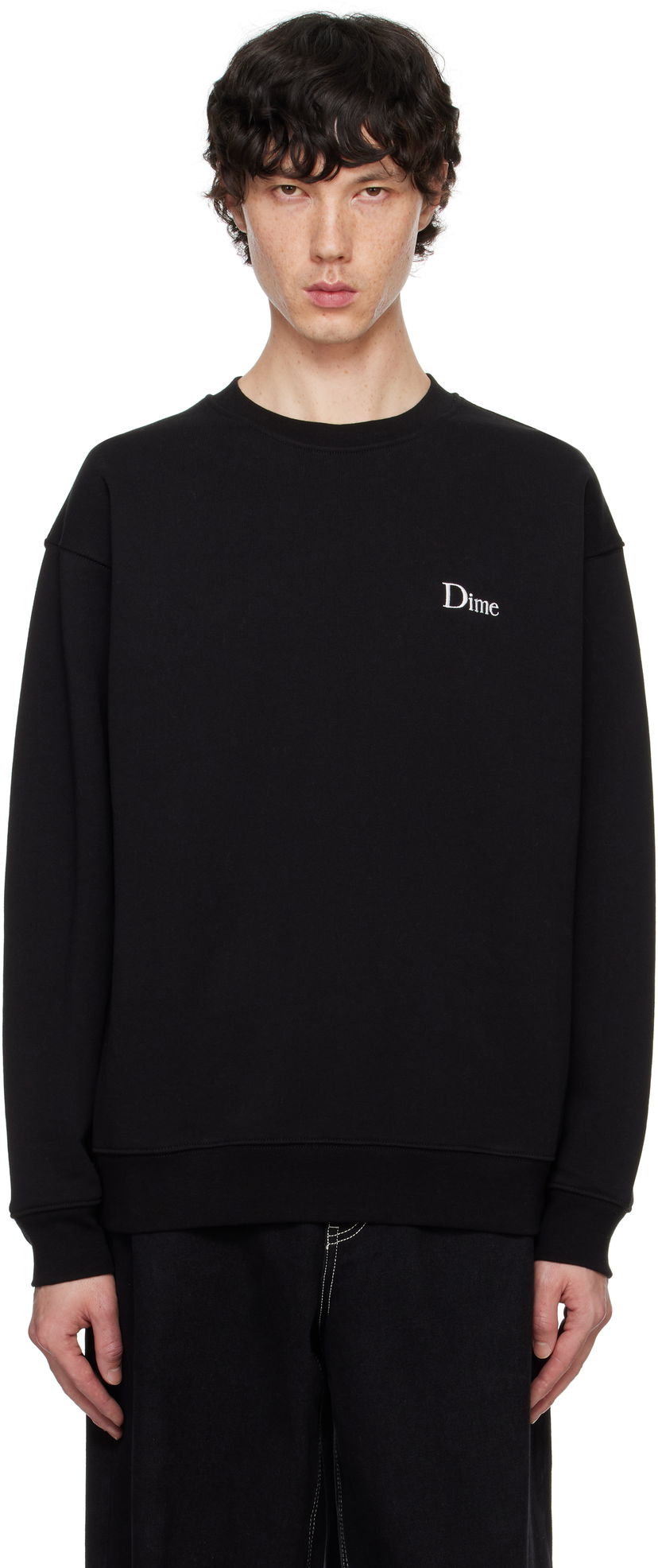 Суитчър Dime Black Classic Small Logo Sweatshirt Черно | DIMEFA2413BLK