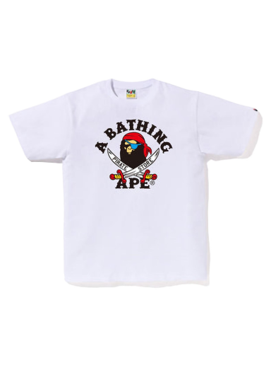 Тениска BAPE Ape Pirate Tee Бяло | 4I72110003