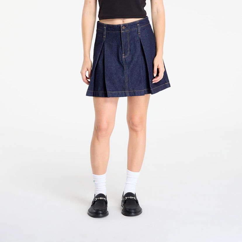 Пола CALVIN KLEIN Skirt Jeans Pleated Denim Skirt Blue Тъмно синьо | LV047C717G N8D
